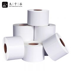 九千谷 铜版纸 不干胶标签纸 单排圆角90*60mm(800张)卷