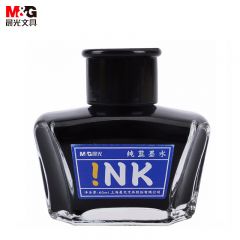 晨光 钢笔墨水 碳素黑钢笔学生作业书写墨水60ml大瓶装 纯蓝(AICW9001C)