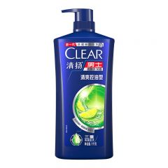 清扬(CLEAR)男士去屑洗发水清爽控油型蓝瓶1Kg