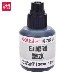 得力 白板笔墨水 黑色 S630 瓶