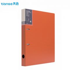 天色(TIANSE) 5只双孔文件夹打孔 A4活页夹插页资料册 TS-1612-1 珊瑚橙