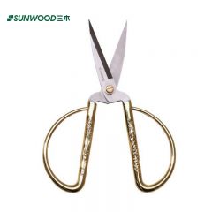 三木（SUNWOOD） 91123 153mm不锈钢剪刀 龙凤呈祥结婚开业剪彩居家剪家用彩金剪子美工剪手工剪裁缝剪裁纸剪纸