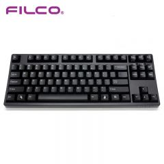 斐尔可（FILCO） 87键圣手二代机械键盘 有线cherry樱桃轴游戏键盘 办公键盘 电脑键盘 黑色 粉轴