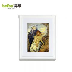 得印（befon） 实木相框摆台8寸巴洛克白色烤漆相片框欧式木质相片挂墙画框照片框照片墙组合框2166