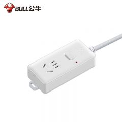 公牛（BULL） 104D(B)袋装延长线插座 大功率插座/插线板/插排/空调插座(3891)3*1.5,3m,1H