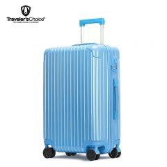 旅选（Traveler'sChoice） TC-LX80173 青春简约条纹拉杆箱 蓝色 28寸