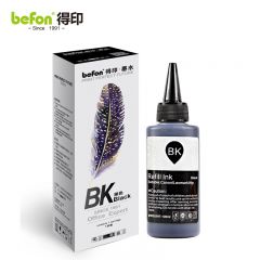 得印（befon） 通用墨水适用惠普佳能爱普生喷墨打印机墨水803墨盒墨水连供填充彩色染料墨汁100ML黑色墨水