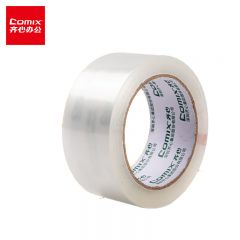 齐心（Comix）透明胶带/宽胶带/封箱胶带 加厚 快递打包胶带 6卷 宽45mm*80y*50um长73.2米/卷 JF4508-6