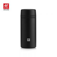 双立人（ZWILLING） ZW-BP102 真空保温杯420毫升黑色304不锈钢保温杯真空弹盖杯旅行办公杯