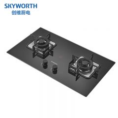 创维（Skyworth） JZT-Z2169燃气灶双灶 家用天然气5.2KW大火力铜质火盖 台式嵌入式两用