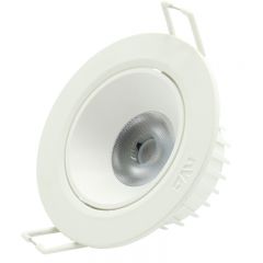 雷士照明 5W-暖白4000K-开孔75mm NLED100B LED射灯嵌入式洞灯家用cob天花筒灯聚光灯NLED系列