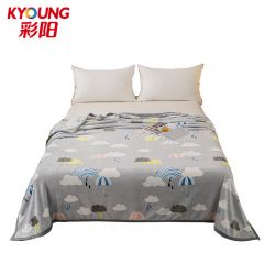 彩阳 彩虹之恋加厚珊瑚绒印花毛毯 150*200cm