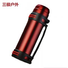 三极户外（Tri-Polar） TP3622大容量真空保温壶304不锈钢保温杯户外车载旅行壶酒红色3000ml