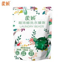 柔妮 浓缩洗衣凝珠持久留香 清新森林香8g*32粒袋装