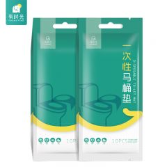 有时光  一次性马桶垫独立包装粘贴式防水便携坐便套 PE马桶垫10片装 40*60cm
