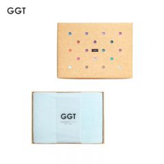 GGT 日本雪花绒浴巾礼盒加大加厚款送礼成人大浴巾速干男女洗澡巾浴巾礼盒装空色80*200cm