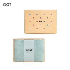 GGT 日本雪花绒浴巾礼盒加大加厚款送礼成人大浴巾速干男女洗澡巾浴巾礼盒装千草80*200cm