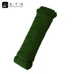 九千谷 尼龙绳 军绿色园艺绳子尼龙绳捆绑绳耐用园艺绳6mm*100m8977
