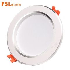 佛山照明（FSL）LED筒灯 黄光 20w 6寸 白玉银边/个