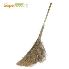 舒蔻（Supercloud） 老式手工编织扫帚 竹杆扫把 4斤 黄色/ 把