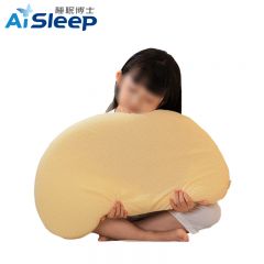 睡眠博士（AiSleep）儿童枕婴幼儿枕A类可机洗烘干暴晒透气硅胶枕芯4-6岁60*35*4cm米黄色