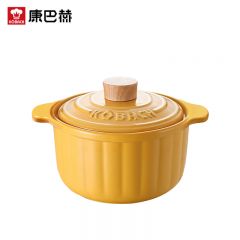 康巴赫（KBH） 陶瓷煲养生煲炖锅炖肉汤锅砂锅3.5L大容量南瓜黄KBN-T3500