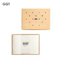 GGT 日本雪花绒浴巾礼盒加大加厚款送礼成人大浴巾速干男女洗澡巾浴巾礼盒装乳白80*160cm