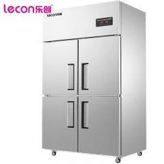乐创（lecon） 商用四门冰柜 立式厨房髙身雪保鲜高柜 双压缩机冰箱 双温【工程款】LC-J-SM03