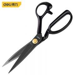 得力（deli） 服装剪裁缝剪缝纫剪刀工业剪锰钢沾塑手柄 DL358111