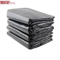 信发（TRNFA）平口加厚垃圾袋 100只装 工业型垃圾桶袋物业/环卫/酒店纸篓袋一次性分类办公塑料袋 120*140cm