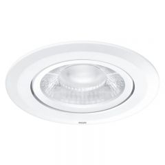 飞利浦（PHILIPS） LED5 RS100射灯 830 暖光3000K 6W 220V 开孔尺寸75mm 光束角24度 1个 929001980310 适用于运营商，家用，办公场所