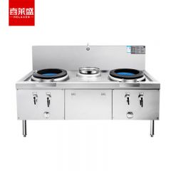 喜莱盛（XLS） SZCT28-21QB 商用燃气灶台广式安静炉膛节能猛火灶带熄火保护 学校食堂天然气液化工程款双炒单温