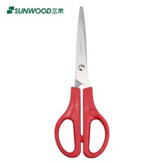 三木（SUNWOOD） P74 168mm办公剪刀 红色 效率王系列家用生活剪子美工剪手工剪