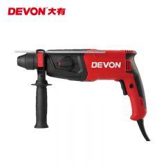 大有（Devon）26mm多功能轻型电锤1107系列平钻锤钻正反转两用专业电锤工程装修钻孔五金电动工具 【800W】【电锤单功能】【可调速】