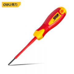 得力（deli）绝缘一字螺丝刀2.5*75mm  DL5120751