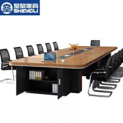 圣黎  会议桌长桌办公桌职员培训桌大型洽谈会议桌7.0米会议桌+24把椅