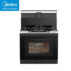 美的(Midea) JJZT–FX90集成灶一体式 变频26风量 蒸汽洗 5.2kW燃气灶 大容量 蒸烤箱一体机