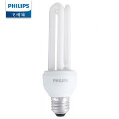 飞利浦（PHILIPS）3U节能灯 U型螺口灯 E27灯泡 标准型客厅高亮节能光源家用 23W 黄光2700K 8317