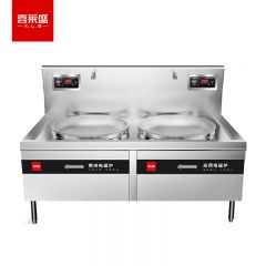 喜莱盛（XLS） XLS-DCL10SGT商用电磁炉大功率电磁大锅灶1米双头大炒炉304不锈钢厨房电磁灶工程款