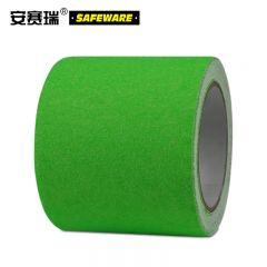 安赛瑞(SAFEWARE) 彩色防滑胶带(荧光绿)100mm×5m 荧光色防滑胶带卷 11905