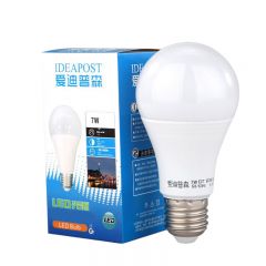爱迪普森（IDEAPOST）XSBL-7W LED灯螺口E27灯泡AC220V球形光源6500K/个