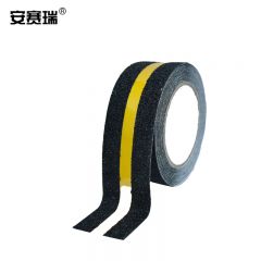 安赛瑞（SAFEWARE） 磨砂防滑胶带 PVC防滑条楼梯地贴 耐磨台阶自粘贴条 50mmx5m 黑色反光款