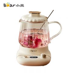 小熊(Bear) YSH-E04L1迷你养生壶办公室一人养生杯 小型全玻璃恒温壶 加热恒温保温电热杯垫 花果茶烧水电热水壶养生壶 全玻璃壶体 滤网 0.4L