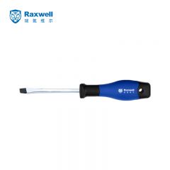 Raxwell双色柄一字螺丝批 螺丝刀 3x75MM 1支 RTSD0001