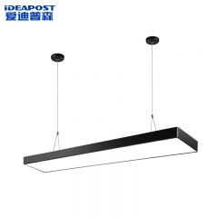 爱迪普森（IDEAPOST） LED办公室吊灯长条灯吸吊两用 条形吊灯 黑框直角48W 120*15*6cm