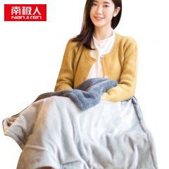 南极人(Nanjiren) 电热毯盖毯 可拆洗自动断电 双面灰 105*85cm 25626800546