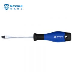 Raxwell双色柄一字螺丝批 螺丝刀 5x150MM 1支 RTSD0007/支