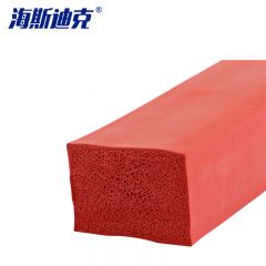 海斯迪克 HKW-276 耐高温硅胶密封条 烤箱电机柜海绵橡胶发泡条 3mm*20mm 3米/根