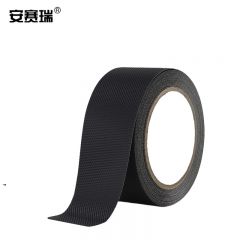 安赛瑞（SAFEWARE） 防滑胶带 PEVA防滑条楼梯地贴 室内钻石纹自粘贴条 50mmx5m 黑色
