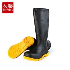 久臻 防砸劳保靴 防砸刺穿防特种工矿双防靴 黑色40码1双 YTY07 袋